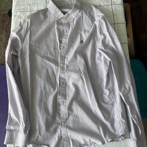 Penguin button-down Blue Pin Stripe